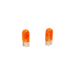 T-10 12V/5W Ampoules 12V Orange (Coated), set de 2 pièces