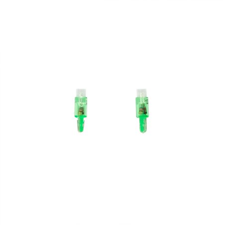 T-5 Ampoules d'Instrument LED 12V Vert, set de 2 pièces