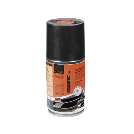 Foliatec Exhaust Pipe 2C Spray Peinture - noir brillant 1x250ml