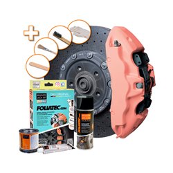 Foliatec Set peinture étriers de freins - Juicy Peach (Pastel) - 3 Components