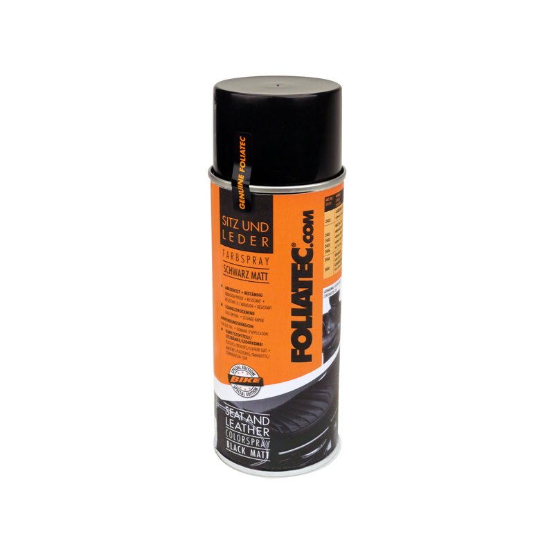 Foliatec Seat & Leather Color Spray - noir mattes 1x400ml