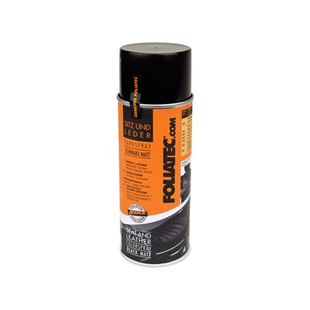 Foliatec Seat & Leather Color Spray - noir mattes 1x400ml