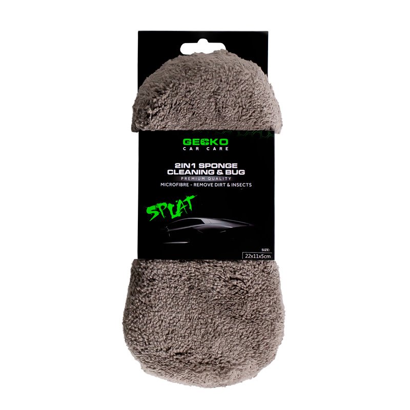 Gecko 2in1 Éponge Microfibre et Anti-Mouches 2x11x5cm