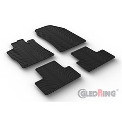 Set tapis de caoutchouc sur mesure pour Peugeot 308 III HB 5-portes 2021- & Opel Astra L HB 5-portes 2021- (T profil 4-pièces + 