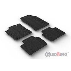 Set tapis de caoutchouc sur mesure pour Peugeot 408 X 2022- (T profil 4-pièces)
