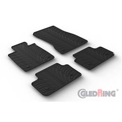 Set tapis de caoutchouc sur mesure pour BMW Série 5 G60 Sedan 2023- excl. i5 (T profil 4-pièces + clips de montage)