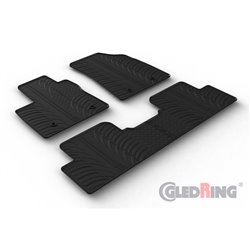 Set tapis de caoutchouc sur mesure pour MG 5 (EV) SW 2020- (T profil 4-pièces + clips de montage)