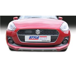 RGM Spoiler avant 'Skid-Plate' sur mesure pour Suzuki Swift IV 5-portes excl. Sport 5/2017- Argent 'Ribbed'
