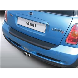 Protection de seuil arrière (ABS) sur mesure pour BMW Mini One/Cooper 2004-2006 Noir