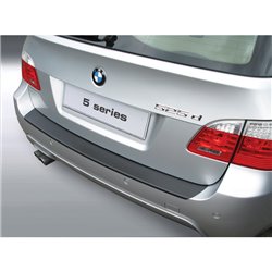 Protection de seuil arrière (ABS) sur mesure pour BMW Série 5 E61 Touring 2003-2010 'M-Style' Noir
