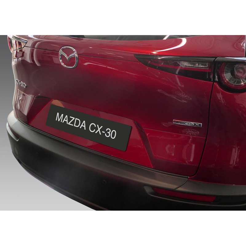 Protection de seuil arrière (ABS) sur mesure pour Mazda CX-30 2019- Noir