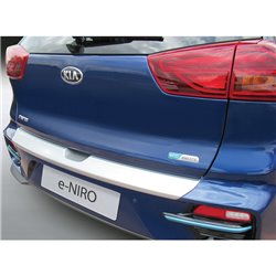 Protection de seuil arrière (ABS) sur mesure pour Kia e-Niro 2018-2022 Argent
