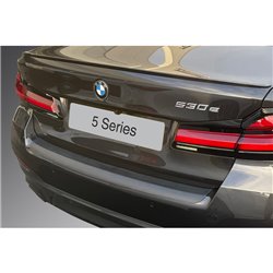 Protection de seuil arrière (ABS) sur mesure pour BMW Série-5 G30 Sedan 'M' Sport Facelift 2020- Noir