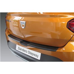 Protection de seuil arrière (ABS) sur mesure pour Dacia Sandero & Sandero Stepway III 2021- Noir
