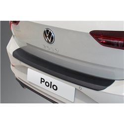 Protection de seuil arrière (ABS) sur mesure pour Volkswagen Polo VI 5-portes Facelift 2021- Noir