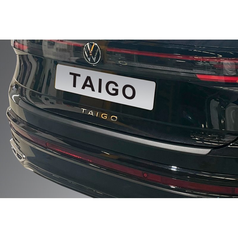 Protection de seuil arrière (ABS) sur mesure pour Volkswagen Taigo 2021- Noir