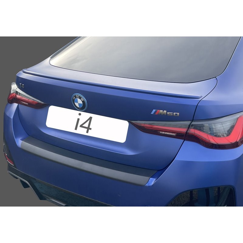 Protection de seuil arrière (ABS) sur mesure pour BMW i4 (G26) 'M' / M-Sport 2021- Noir