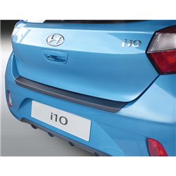 Protection de seuil arrière (ABS) sur mesure pour Hyundai i10 2020- Noir