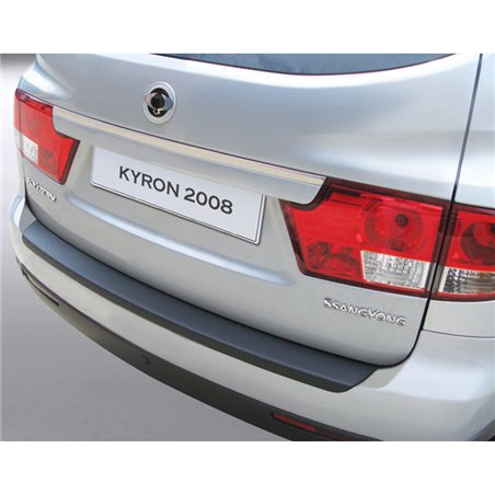 Protection de seuil arrière (ABS) sur mesure pour SsangYong Kyron 2008- Noir Protection de seuil arrière (ABS) sur mesure pour SsangYong Kyron 2008- Noir
