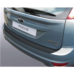 Protection de seuil arrière (ABS) sur mesure pour Ford Focus II HB 2007-2011 Noir