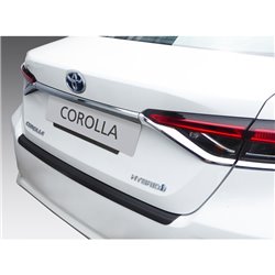 Protection de seuil arrière (ABS) sur mesure pour Toyota Corolla Sedan 2019- Noir