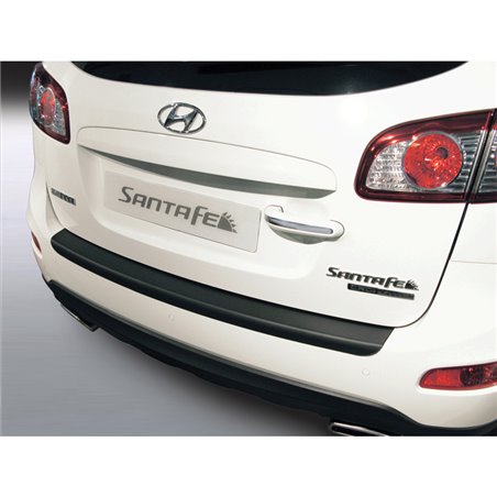 Protection de seuil arrière (ABS) sur mesure pour Hyundai Santa Fe 2010-2012 Noir Protection de seuil arrière (ABS) sur mesure pour Hyundai Santa Fe 2010-2012 Noir