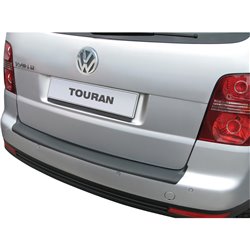 Protection de seuil arrière (ABS) sur mesure pour Volkswagen Touran 2003-2010 Noir