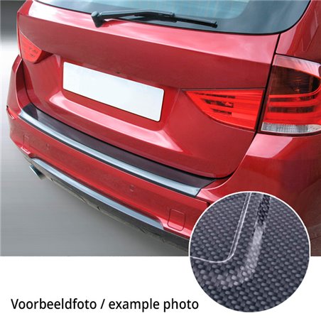 Protection de seuil arrière (ABS) sur mesure pour Citroën C8 Look Carboné