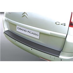 Protection de seuil arrière (ABS) sur mesure pour Citroën C4 Grand Picasso 7-pers. 2006-2013 Noir
