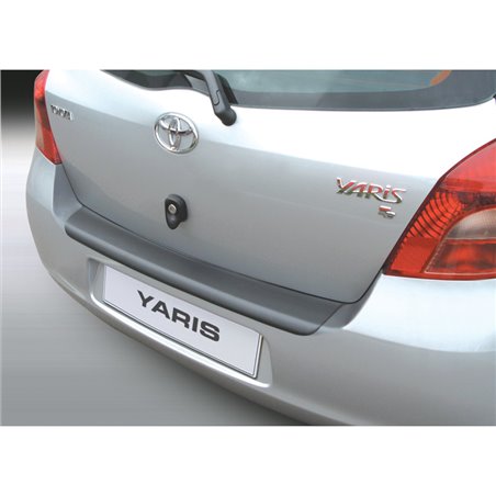 Protection de seuil arrière (ABS) sur mesure pour Toyota Yaris II 2006-2008 Noir