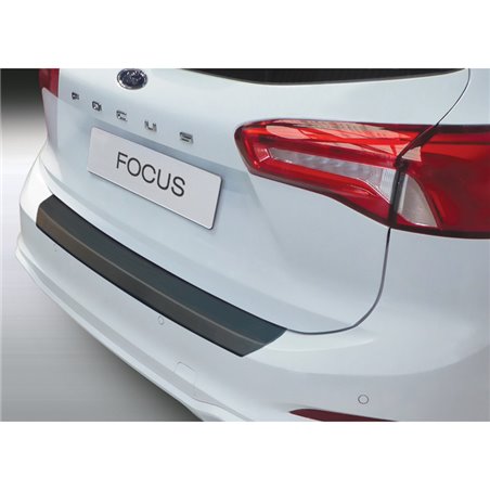 Protection de seuil arrière (ABS) sur mesure pour Ford Focus IV Wagon 9/2018- Noir