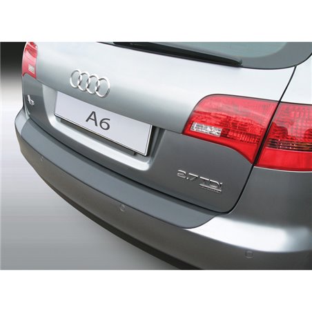 Protection de seuil arrière (ABS) sur mesure pour Audi A6 Avant 2004-2011 excl. S6/RS6 Noir