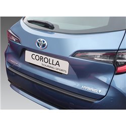 Protection de seuil arrière (ABS) sur mesure pour Toyota Corolla Touring Sports 2019- Noir