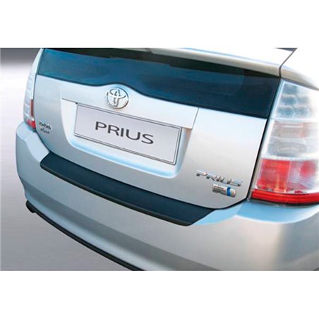 Protection de seuil arrière (ABS) sur mesure pour Toyota Prius 2004-2009 Noir