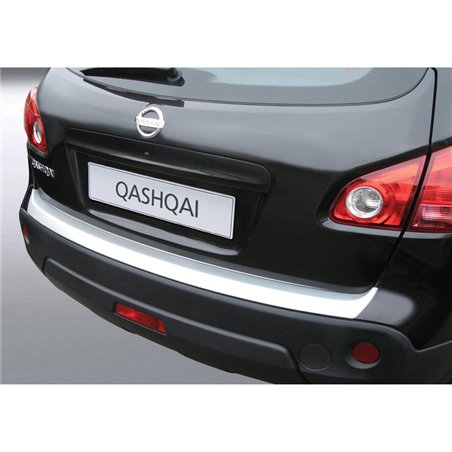 Protection de seuil arrière (ABS) sur mesure pour Nissan Qashqai excl. +2 2007-2014 Argent