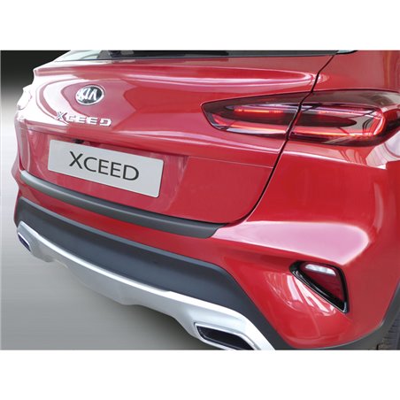 Protection de seuil arrière (ABS) sur mesure pour Kia XCee'd 9/2019- Noir