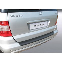 Protection de seuil arrière (ABS) sur mesure pour Mercedes-Benz ML 2001-2005 Noir