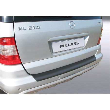 Protection de seuil arrière (ABS) sur mesure pour Mercedes-Benz ML 2001-2005 Noir