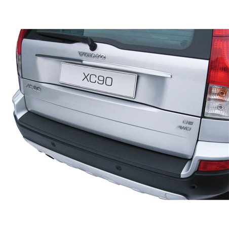 Protection de seuil arrière (ABS) sur mesure pour Volvo XC90 (pour pare-chocs avec peinture) Noir