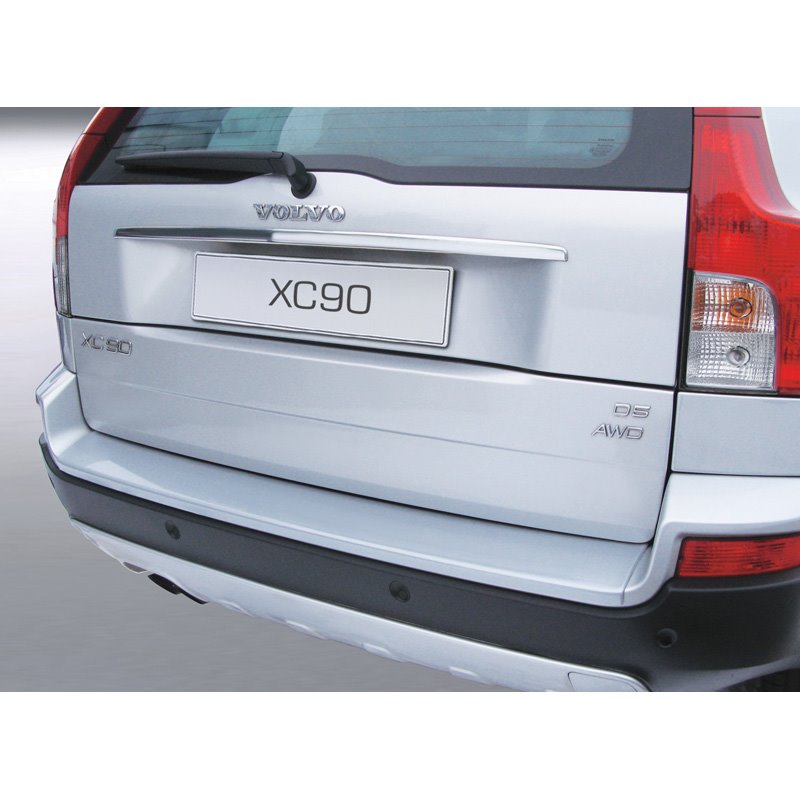 Protection de seuil arrière (ABS) sur mesure pour Volvo XC90 (pour pare-chocs avec peinture) Argent