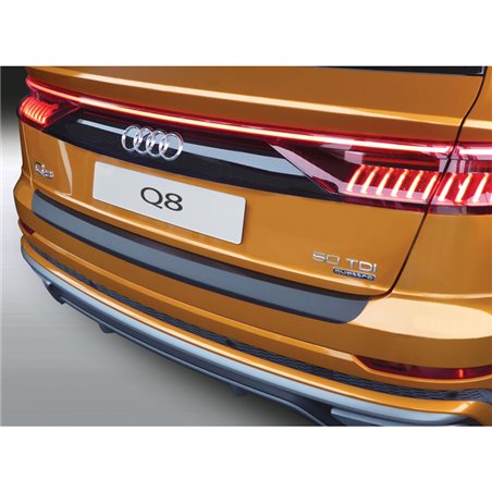 Protection de seuil arrière (ABS) sur mesure pour Audi Q8 (4MN) 2018- Noir