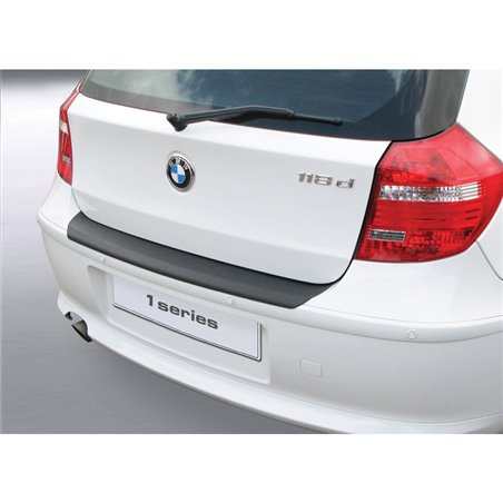 Protection de seuil arrière (ABS) sur mesure pour BMW Série 1 E87 3/5 portes 2004-2007 Noir