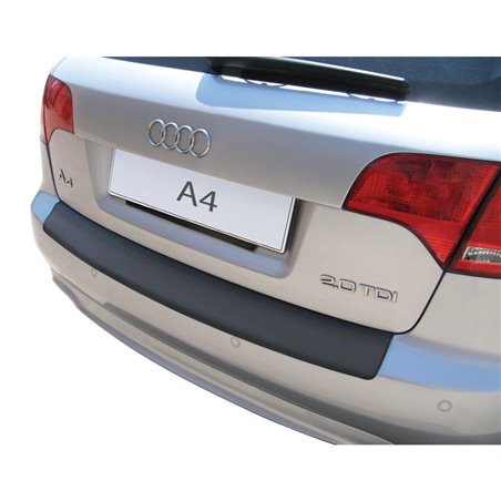 Protection de seuil arrière (ABS) sur mesure pour Audi A4 B7 Avant 2004-2008 Noir