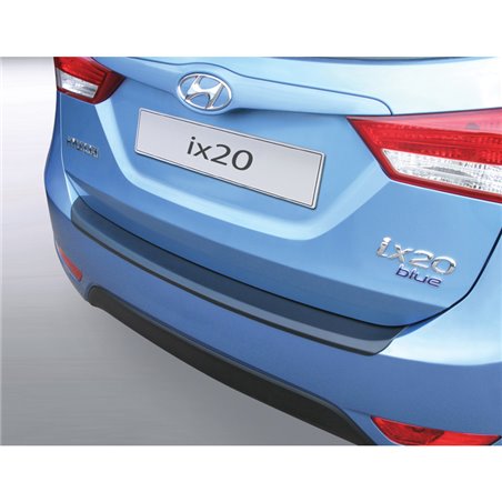 Protection de seuil arrière (ABS) sur mesure pour Hyundai ix20 2010- Noir Protection de seuil arrière (ABS) sur mesure pour Hyundai ix20 2010- Noir