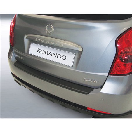 Protection de seuil arrière (ABS) sur mesure pour SsangYong Korando 2011-2019 Noir Protection de seuil arrière (ABS) sur mesure pour SsangYong Korando 2011-2019 Noir