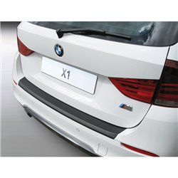 Protection de seuil arrière (ABS) sur mesure pour BMW X1 M-Sport 2009-2015 Noir