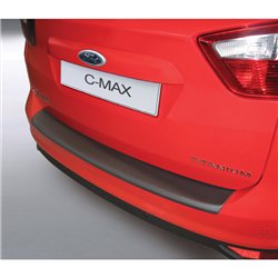 Protection de seuil arrière (ABS) sur mesure pour Ford C Max 2010-2015 Noir