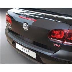 Protection de seuil arrière (ABS) sur mesure pour Volkswagen Golf VI Cabrio 2011- Noir