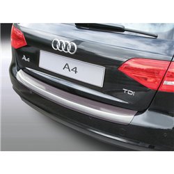 Protection de seuil arrière (ABS) sur mesure pour Audi A4 Avant 2012-2015 (excl. S4) Argent