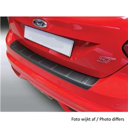 Protection de seuil arrière (ABS) sur mesure pour Peugeot 3008 II 2016- Noir 'Ribbed'